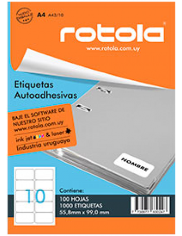 ETIQUETA ROTOLA A41/10 X10